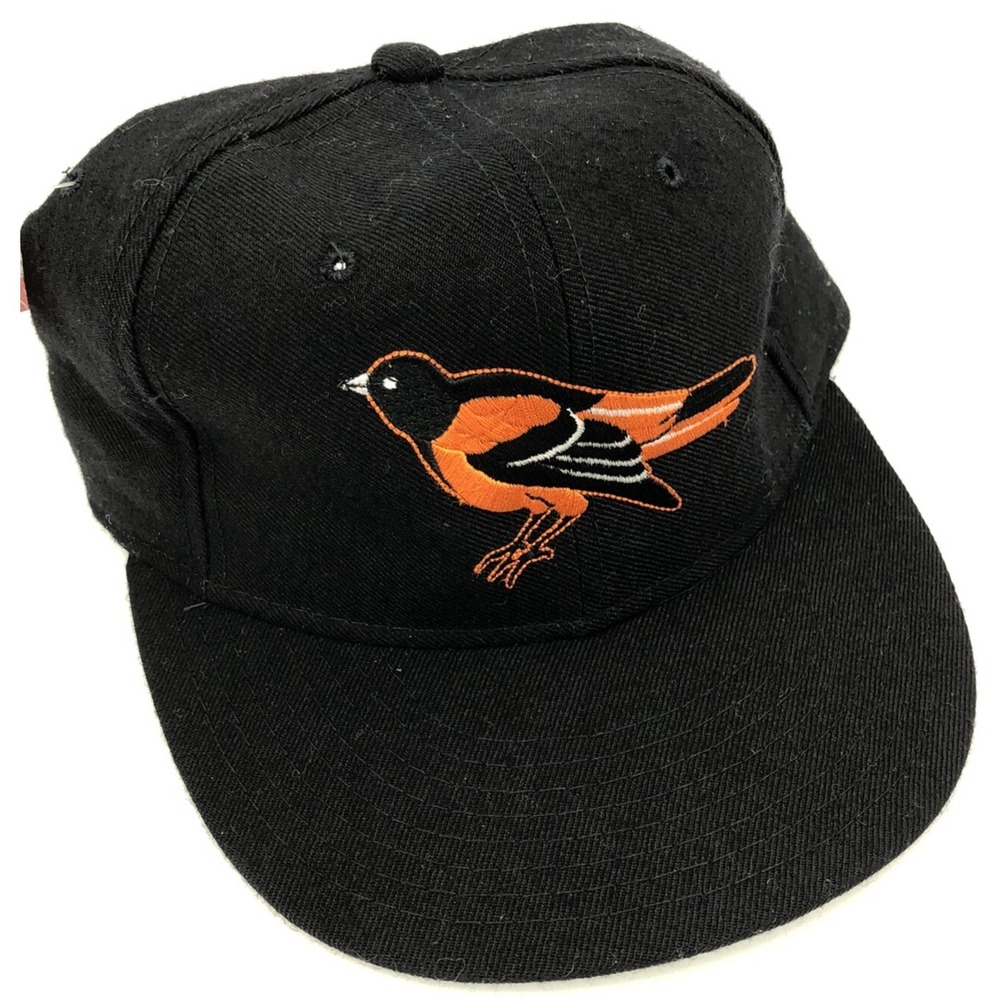 Vintage Baltimore Orioles Hat Cap Black Fitted Size 6 3/4 New ERA Pro Model 90s